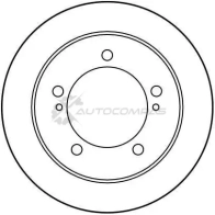 Тормозной диск TRW 3322937205622 df3165 8YBG H81 1523838 - Изображение 2
