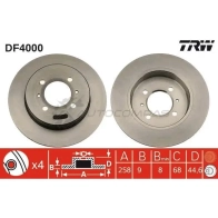 Тормозной диск TRW 1523839 3322937200559 Y 1YOY df4000