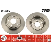 Тормозной диск TRW 1523843 df4005 09ESE PC 3322937200573