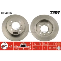 Тормозной диск TRW 1523844 3322937187201 TW2 YC df4006