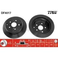 Тормозной диск TRW 3322937205592 ZPAV 02 df4017 1523855