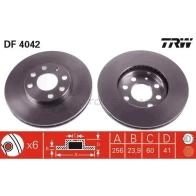 Тормозной диск TRW 3322937237432 9 EDIRV df4042 1523879 - Изображение 2