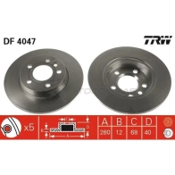 Тормозной диск TRW 6QV 5VT1 1523883 3322937274055 df4047 - Изображение 2