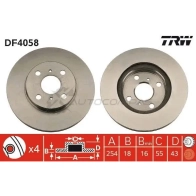 Тормозной диск TRW 7VZ OS 1523892 df4058 3322937275298