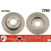 Тормозной диск TRW 3322937275397 df4083 1523906 JYOTO 2