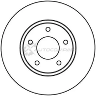 Тормозной диск TRW 1523919 TU OI6Q df4095 3322937274109 - Изображение 2