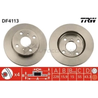 Тормозной диск TRW 6M6 P7P df4113 1523934 3322937288564