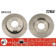 Тормозной диск TRW 3322937288649 df4122 J 9REF 1523943
