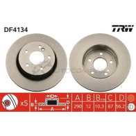 Тормозной диск TRW C29 FLJX 3322937288762 df4134 1523953