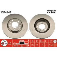 Тормозной диск TRW df4142 3322937288847 RW YVCN1 1523959 - Изображение 1
