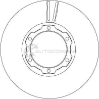 Тормозной диск TRW 3322937335466 df4145s CI1 MK 1523964 - Изображение 2