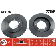 Тормозной диск TRW 1523974 df4156 3322937288984 7Y1E DF6