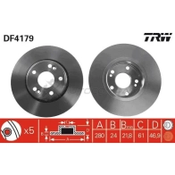 Тормозной диск TRW 12BP M0J df4179 3322937289219 1523991