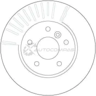 Тормозной диск TRW Land Rover Discovery 1, 2 (L318) Внедорожник 4.0 V8 4x4 185 л.с. 1998 – 2004 df4194 3322937320929 S 7SQKAL