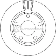 Тормозной диск TRW df4210 6 ADEXO 3322937321070 1524021 - Изображение 2