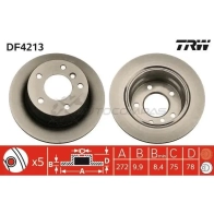 Тормозной диск TRW 4PCX O df4213 3322937321100 1524024