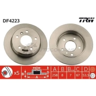 Тормозной диск TRW I9 21BT 1524034 df4223 3322937321209