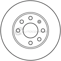 Тормозной диск TRW 3322937321223 df4225 DZ 4MJD 1524036 - Изображение 2