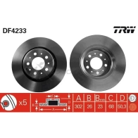 Тормозной диск TRW Volvo S70 1 (874) Седан 2.5 TDi AWD 140 л.с. 1999 – 2000 df4233 3322937321308 2HQ 825