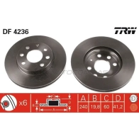 Тормозной диск TRW 1524051 VLAPA 4 3322937322633 df4236