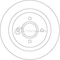 Тормозной диск TRW df4251 1524063 RH OKV4W 3322937364275 - Изображение 2