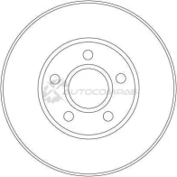 Тормозной диск TRW 1524094 MUU7 US 3322937369805 df4277 - Изображение 2