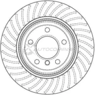 Тормозной диск TRW 3322937369942 KG TQQ df4296 1524110 - Изображение 2