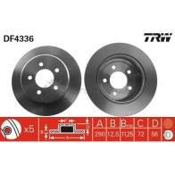 Тормозной диск TRW 1524140 8U10 22K df4336 3322937402441