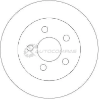 Тормозной диск TRW 1524140 8U10 22K df4336 3322937402441 - Изображение 2