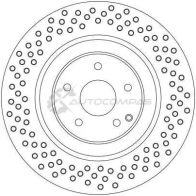 Тормозной диск TRW 3322937474066 LWR 5S 1524145 df4341s - Изображение 2