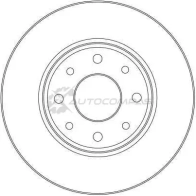 Тормозной диск TRW df4375 H4 OYOD 1524174 3322937402335 - Изображение 2