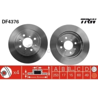 Тормозной диск TRW IQLAT O 3322937402298 1524175 df4376