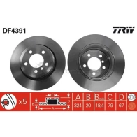 Тормозной диск TRW df4391 L4I TPQ 1524189 3322937402434