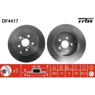 Тормозной диск TRW 1524209 3322937473748 df4417 N L6TXR