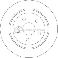 Тормозной диск TRW 3322937474226 LIIE2 BP df4436 1524222 - Изображение 2