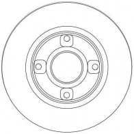 Тормозной диск TRW 1524237 TR2B LB DF4452 3322937474332 - Изображение 2
