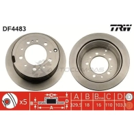 Тормозной диск TRW 3322937473885 HP4SP 0 1524269 df4483