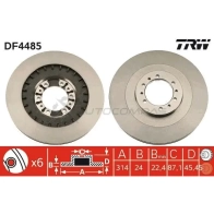 Тормозной диск TRW 1524271 AH 5I7B df4485 3322937473892