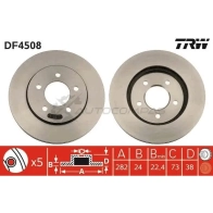 Тормозной диск TRW 1524282 0 B63EZ 3322937473816 df4508