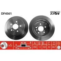 Тормозной диск TRW D0XZ 1 3322937475056 df4561 1524309