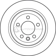 Тормозной диск TRW 3322937716449 df4718s 1524319 IO 4J6F7 - Изображение 2