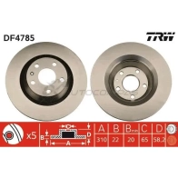 Тормозной диск TRW 1524353 3322937735358 df4785 LJ ZR2JD