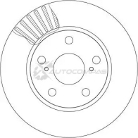 Тормозной диск TRW 3322937885480 1524371 df4810 FRTP 2 - Изображение 2