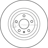 Тормозной диск TRW df4818s 1524379 9ER7R6 7 3322937928613 - Изображение 2