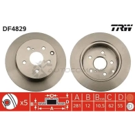 Тормозной диск TRW 1524389 df4829 3322937891702 B0 ASVJ - Изображение 2