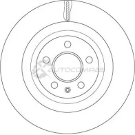 Тормозной диск TRW 3322937928743 QC3IS QF 1524409 df4860s - Изображение 2
