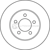 Тормозной диск TRW df4885s 3322937950621 1524425 N2E JHC6 - Изображение 2