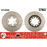 Тормозной диск TRW df4898 3322937950751 1524432 UI NDJV4