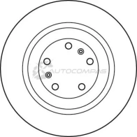 Тормозной диск TRW 1524434 3322937950799 df4902s M P7TR - Изображение 2