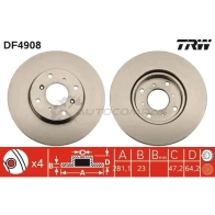 Тормозной диск TRW N4 LYZ df4908 3322937950850 1524440